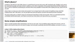 Simplified Ajax development with jQuery