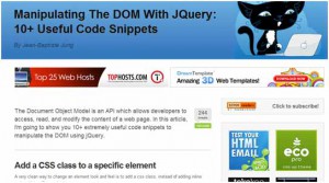 Operating the DOM through jQuery