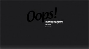 404 error page