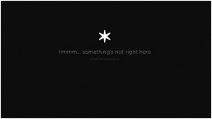 404 error page