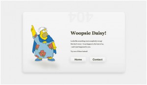 404 error page