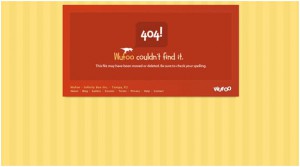 404 error page