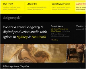 yellow web design