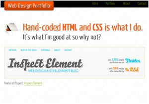 One Page Portfolio with HTML5 and CSS3