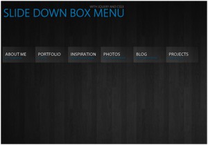 Slide Down Box Menu with jQuery and CSS3