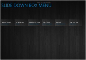 Slide Down Box Menu with jQuery and CSS3