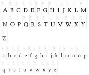 serif font