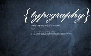 typographic wallpapers