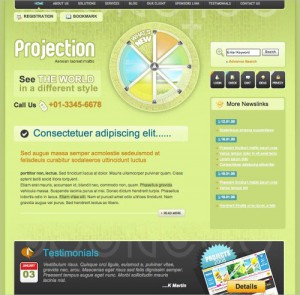 website psd template