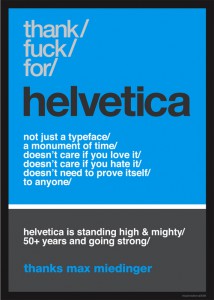 Thank F*** For Helvetica