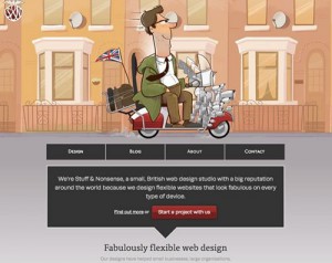 illustrated elements in web design