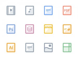 flat icon set