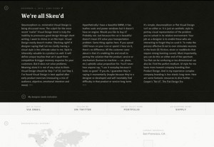 typographic website