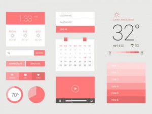 Freebie PSD: Flat / UI Kit