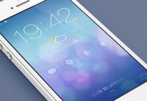 iOS 7 Lock screen – Redesign by Mariusz