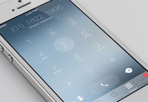iOS 7 Keypad Redesign by Charles Patterson