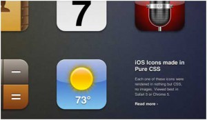 iOS Icons Made in Pure CSS