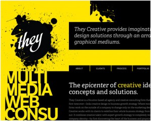 yellow web design