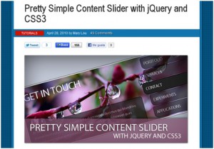 Pretty Simple Content Slider with jQuery and CSS3