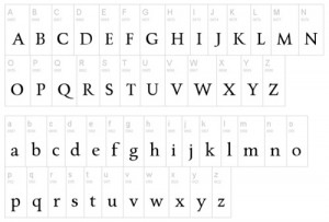 serif font
