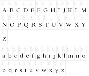 serif font