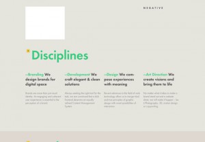 typographic website